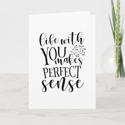 Life With You Makes Perfect Sense カード (正面)