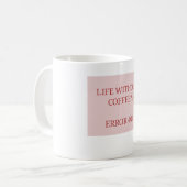 Life Without Coffee? Error 404 – Funny Coffee Love コーヒーマグカップ (正面左)