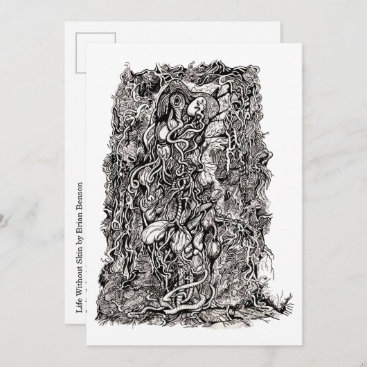 Life Without Skin, by Brian Benson Flat Card (正面/裏面)