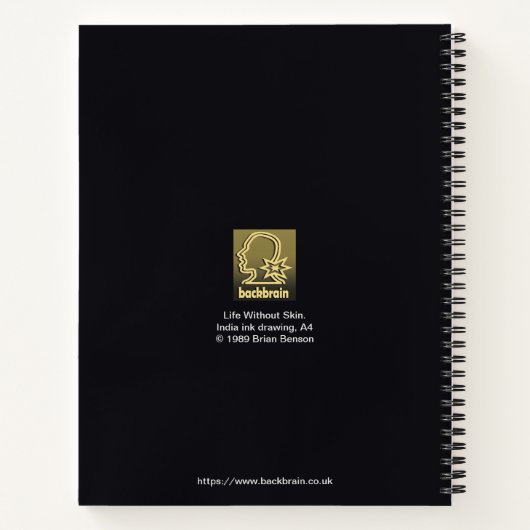 Life Without Skin by Brian Benson Notebook ノートブック (裏面)