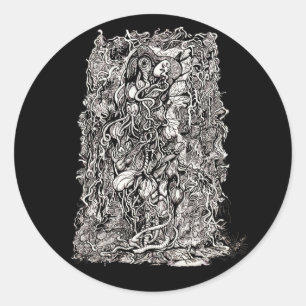 Life Without Skin, by Brian Benson, sticker ラウンドシール