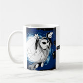 LifeAD喜劇的なマグ(二重写真) コーヒーマグカップ (左)