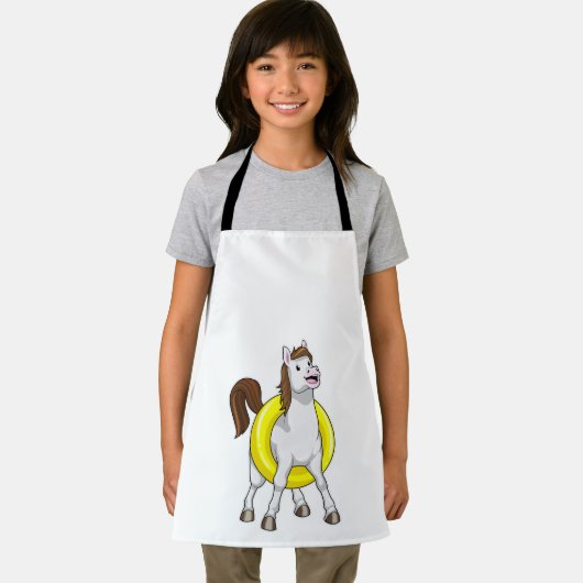 Lifebouyとの泳ぐ人としての馬 エプロン (インサイチュ)