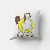 Lifebouyとの泳ぐ人としての馬 クッション (裏面)