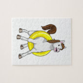 Lifebouyとの泳ぐ人としての馬 ジグソーパズル (横)