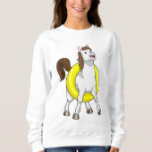 Lifebouyとの泳ぐ人としての馬 スウェットシャツ (正面)