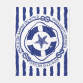 Lifebuoyおよびヒトデ フリースブランケット (正面)