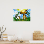 Lifegiving ASL Tree：ろう者のベビーの誕生権 ポスター (キッチン)