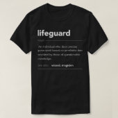 Lifeguardおもしろいギフトおもしろい定義ジョブクールLif Tシャツ (デザイン正面)