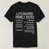 Lifeguardおもしろい間違ったギフトおもしろいことわざ Tシャツ (デザイン正面)