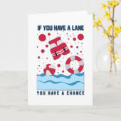 Lifeguardカッコいいデザインもし – 車線がある カード (黄色い花)