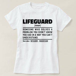 Lifeguard名詞認定ビーチガードミーム Tシャツ