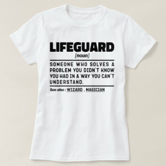 Lifeguard名詞認定ビーチガードミーム Tシャツ