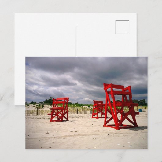 Lifeguard Chairsはがき ポストカード (正面/裏面)