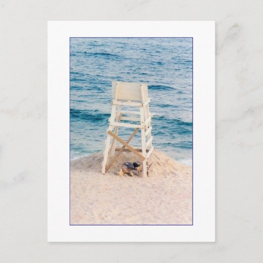 『Lifeguard Stand at Twilight』はがき ポストカード (正面)