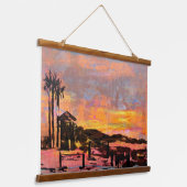 lifeguard tower at doho"doheny stビーチ, 吊り下げ型タペストリー (傾斜あり)