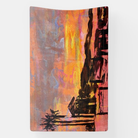 lifeguard tower dana 横断幕 (縦)