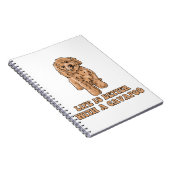 Lifeis Better With A Cavapoo -おもしろい犬恋人1 ノートブック (右側)