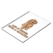 Lifeis Better With A Cavapoo -おもしろい犬恋人1 ノートブック (左側)