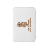 Lifeis Better With A Cavapoo -おもしろい犬恋人1 バスマット (正面縦)