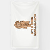 Lifeis Better With A Cavapoo -おもしろい犬恋人1 横断幕 (縦)