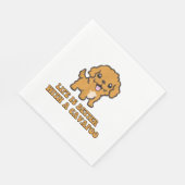 Lifeis Better With A Cavapoo -おもしろい犬恋人 スタンダードランチョンナプキン (角)