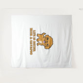 Lifeis Better With A Cavapoo -おもしろい犬恋人 タペストリー (正面(横))