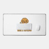 Lifeis Better With A Cavapoo -おもしろい犬恋人 デスクマット (キーボード&マウス)