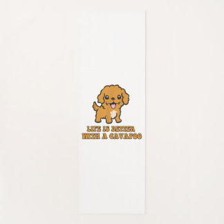 Lifeis Better With A Cavapoo -おもしろい犬恋人 ヨガマット