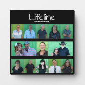 Lifeline Easel Backs Frameless Photo Holder フォトプラーク (正面)