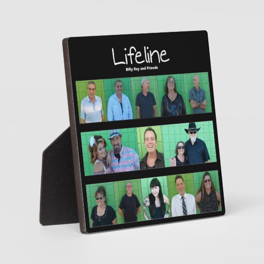 Lifeline Easel Backs Frameless Photo Holder フォトプラーク (正面)