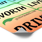 LifeNotFair-Drive安全！ ポスター (角)