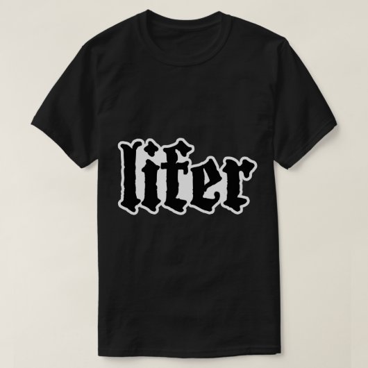 Lifer Down NOLAステッカー Tシャツ (デザイン正面)