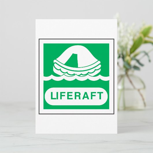 Liferaft Sign Invitations 招待状