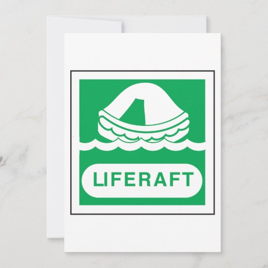 Liferaft Sign Invitations 招待状 (正面)