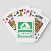 Liferaft Sign Playing Cards トランプ (裏面)