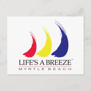 Life's a Breeze™_絵を描-The-Wind_Myrtleビーチ ポストカード