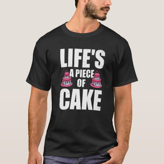 Life's A Cake Cupcake Biscui Tシャツ (正面)