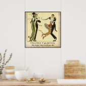 Life's a Dance:ヴィンテージファッションポスター ポスター (キッチン)