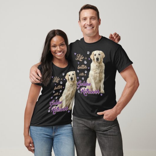 Lifes Better With A Golden Retriever Especially Fo Tシャツ (ユニセックス)