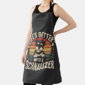Life's Better With A Schnauzer エプロン (インサイチュ)