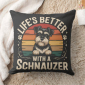 Life's Better With A Schnauzer クッション (ブランケット)