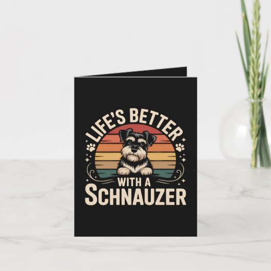 Life's Better With A Schnauzer シーズンカード (正面)