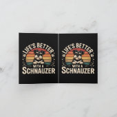 Life's Better With A Schnauzer シーズンカード (内部)