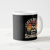 Life's Better With A Schnauzer ジャンボコーヒーマグカップ (正面右)