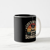 Life's Better With A Schnauzer ツートーンマグカップ (正面右)