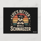 Life's Better With A Schnauzer ポストカード (裏面)