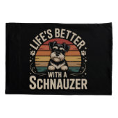 Life's Better With A Schnauzer 枕カバー (裏面)