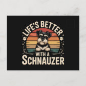 Life's Better With A Schnauzer 案内ポストカード (裏面)