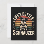 Life's Better With A Schnauzer 案内状 (正面)